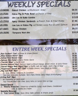 Island Sushi And Grill menu