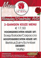 Bistro De Roos menu