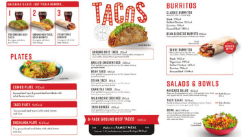 Jimboy's Tacos menu