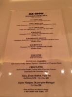 MR CHOW TriBeca menu