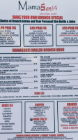 Mamasushi menu