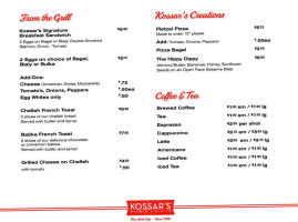 Kossar's Bagels Bialys menu