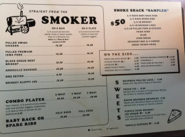 Smoke Shack menu
