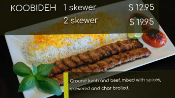 Shondiz Kabob Persian Grill menu