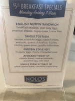 Nolo's Kitchen menu
