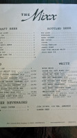 The Mixx Pasadena menu