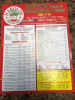 Napoli's Pizza menu