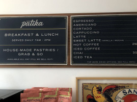 Patika menu