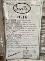 Ornella Trattoria Italiana menu