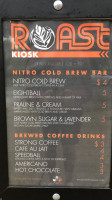 Roast Coffee Company menu