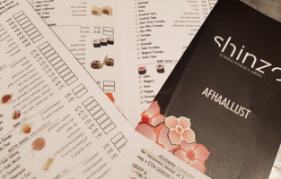 Shinzo Sushi Lounge Grill menu
