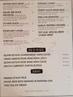 Rice Barn Thai Eatery And Wine menu