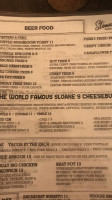 Sloanes's menu