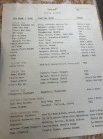 Rose And Blanc Tea Room menu