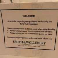 Smith Wollensky Boston – Atlantic Wharf menu
