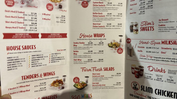 Slim Chickens menu