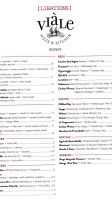 Viale Pizza And Kitchen menu