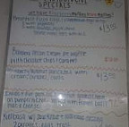 Old Croydon Cafe menu