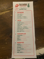 Tacombi menu
