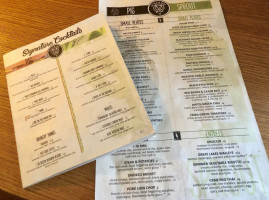 The Pig & The Sprout menu