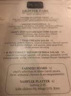 Tavern 29 menu