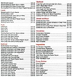 Joondalup Barbeque Chinese Restaurant menu