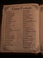 The Standard Pour menu