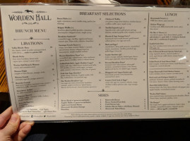 Worden Hall menu