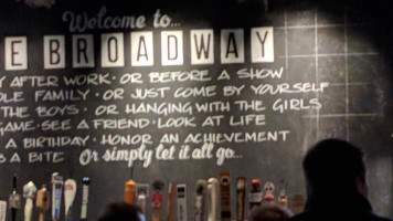 The Broadway menu
