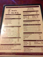 Brad's Bar-B-Q menu