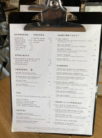 Vesta Coffee Roasters menu