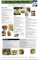 Street Thai Cafe menu