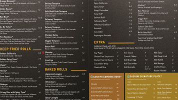Sushi Bomb menu