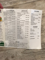 The Green Bean Cafe menu