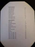 No 27 Lounge menu