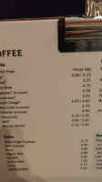 Temple Coffee menu
