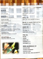 Wann Japanese Izakaya menu