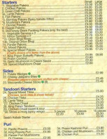 Danny Singhs menu