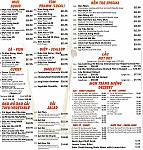 Hu Tieu Ben Tre menu