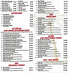 Hu Tieu Ben Tre menu