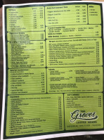 The Groves Coffee House menu