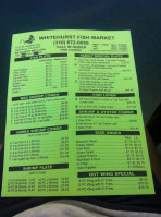Whitehurst Fish Market menu