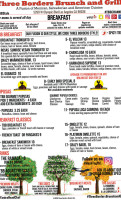 Three Borders Brunch Grill menu