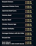 Hikaru Sushi and Japanese Food menu