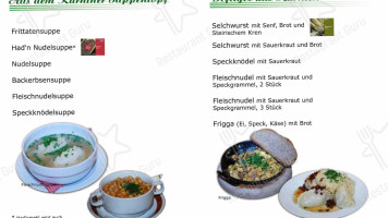 Schwarzseehutte menu