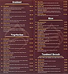 Haweli Indian menu