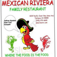 Mexican Riviera menu