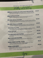 Bell Greek menu