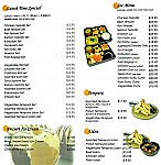 Hanami Japanese Restaurant menu