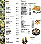 Hanami Japanese Restaurant menu